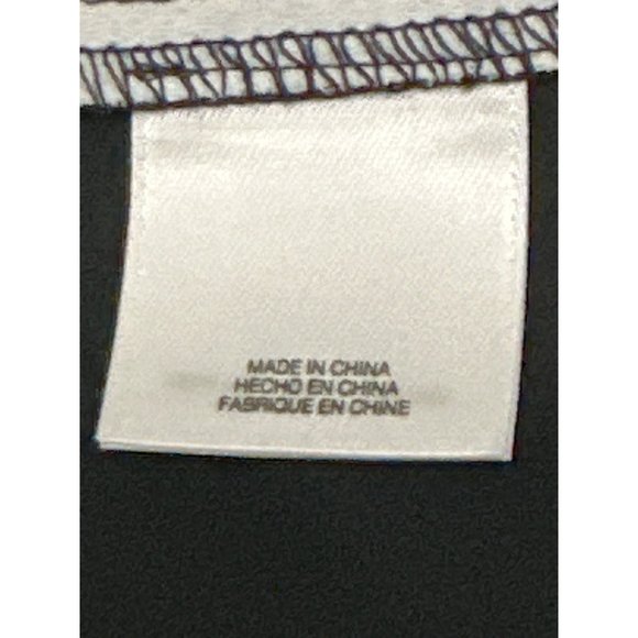 Anne Klein Colorblock Sleeveless Shell, Size 14 - White & Black - Picture 13 of 16